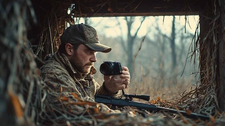 Missouri whitetail deer in autumn forest during peak rutting season