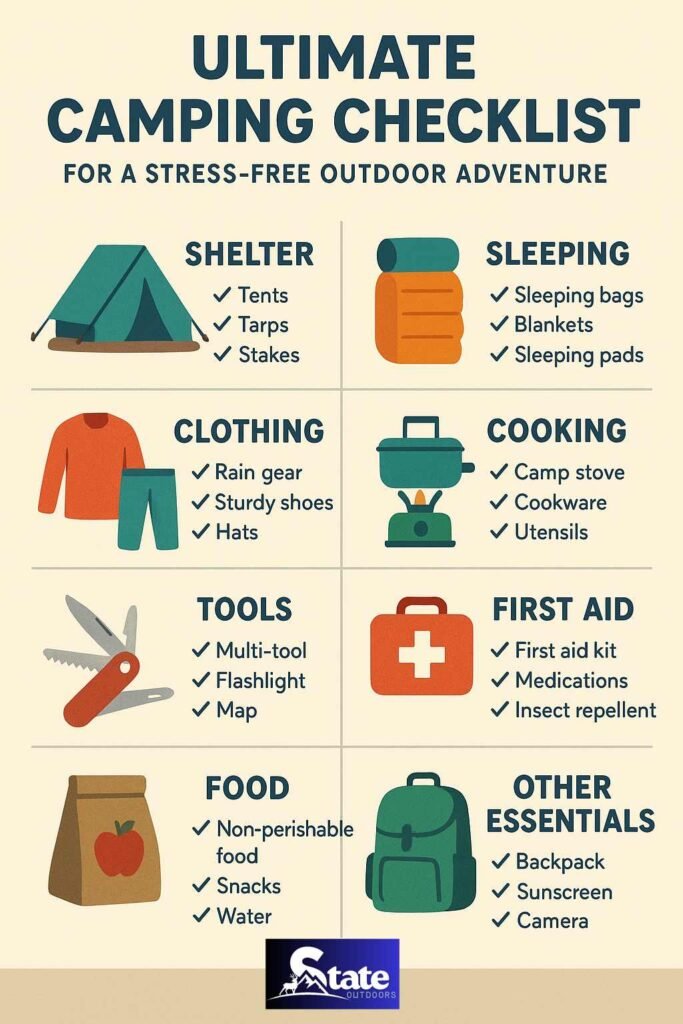 Ultimate Camping Checklist Infographic