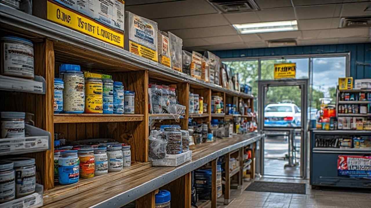 Bait shop authorized vendor selling Illinois fishing license