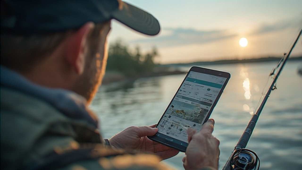 Close-up of a Michigan fishing license displayed in a mobile app wallet