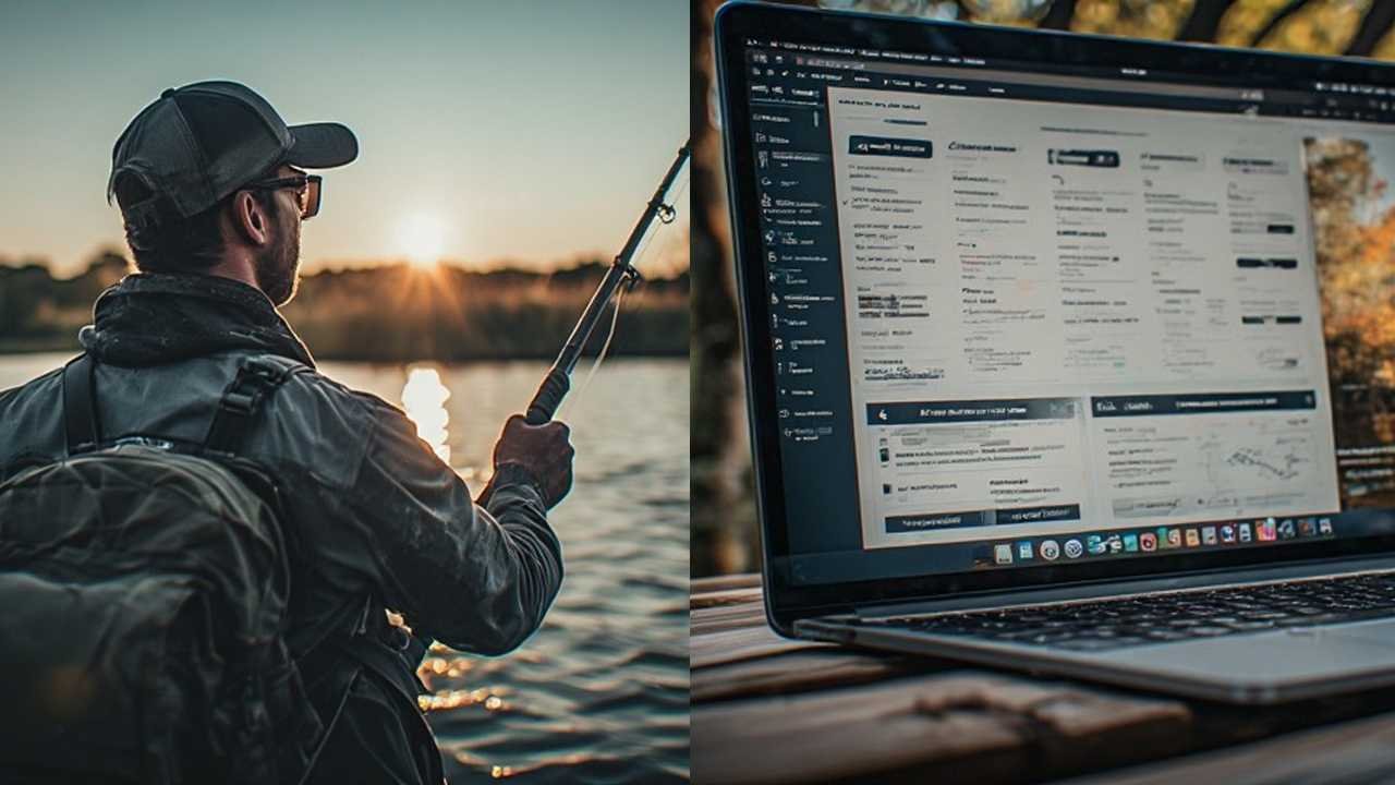 Kansas KDWP fishing license purchase screen on laptop