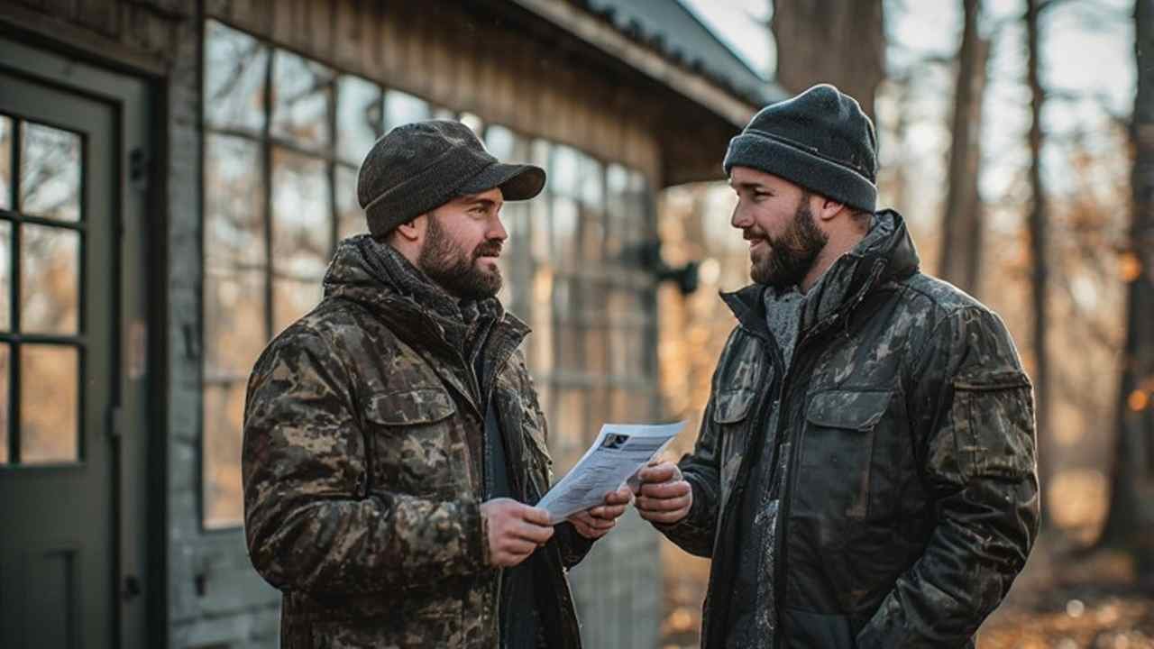Montana hunter holding printed license and carcass tag checklist