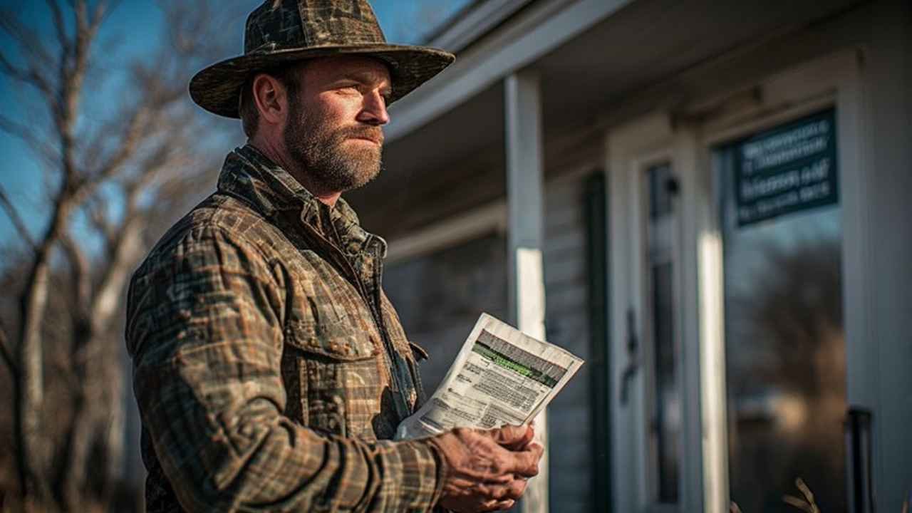 North Carolina hunter holding a legal license confirmation