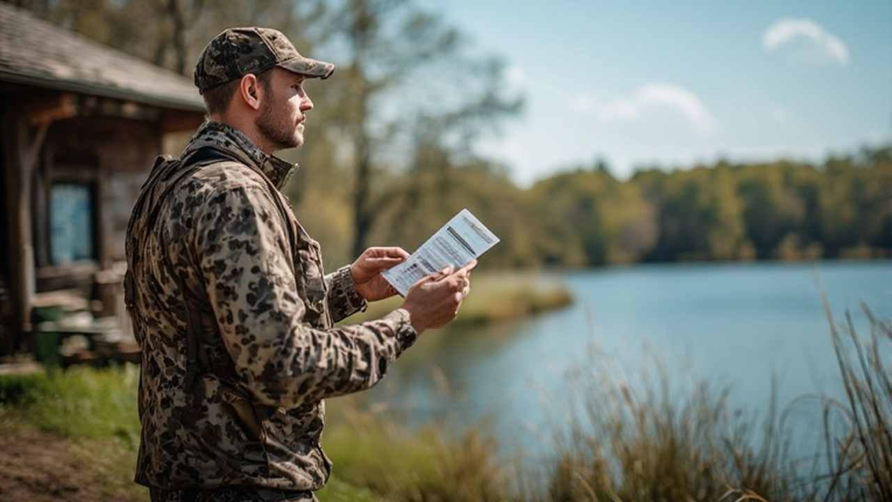 South Dakota upland hunter checking license, habitat stamp, and bird certificate