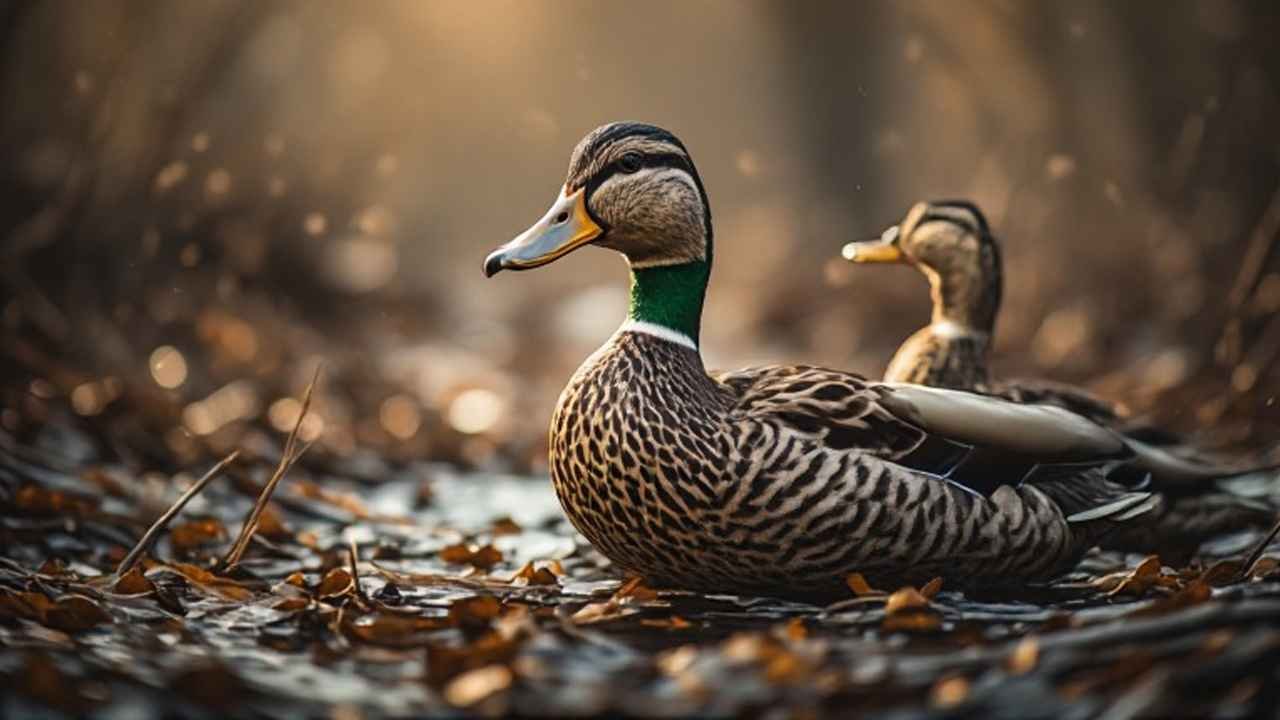 Hunter in layout blind at sunrise on a New Mexico playa lake during the duck season opener
