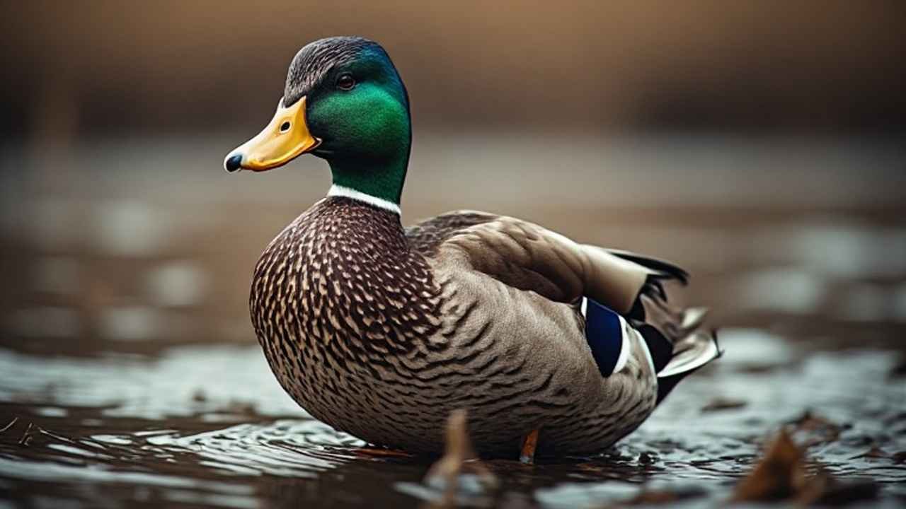 Hunters setting a decoy spread in a New York marsh during the duck season