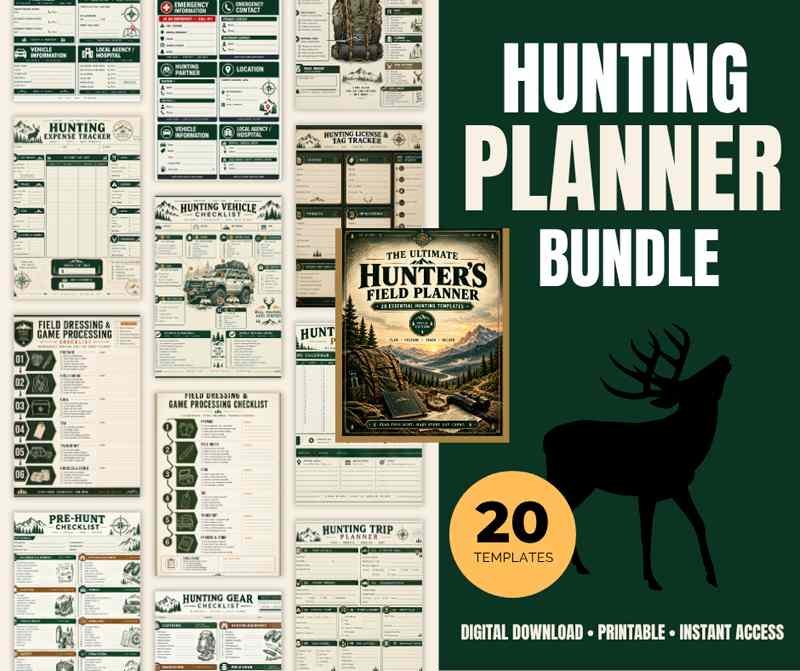 Ultimate hunting planner bundle preview